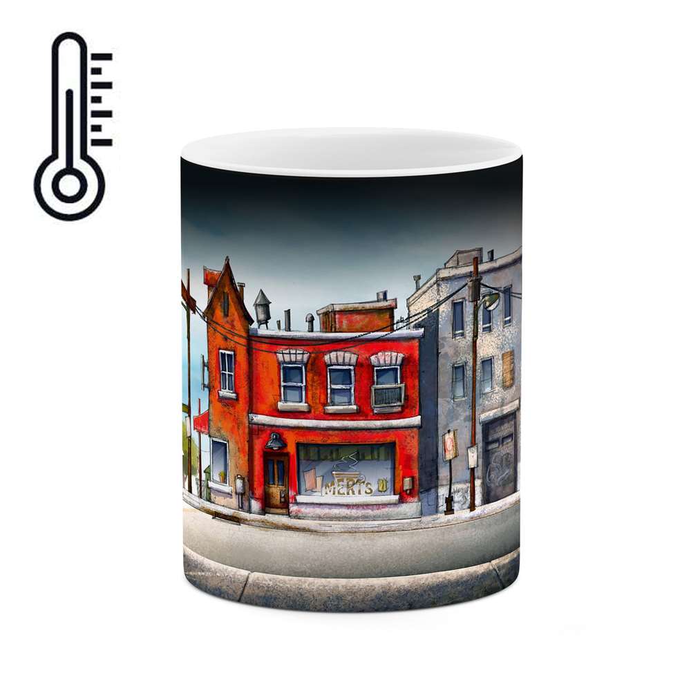 ماگ حرارتی کاکتی طرح نقاشی مدل mgh13928