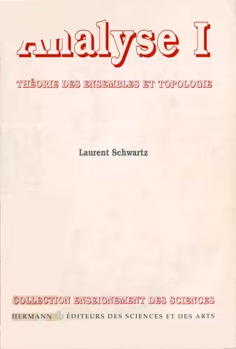 خرید و دانلود نسخه کامل کتاب Analyse, 1. Théorie des ensembles et topologie