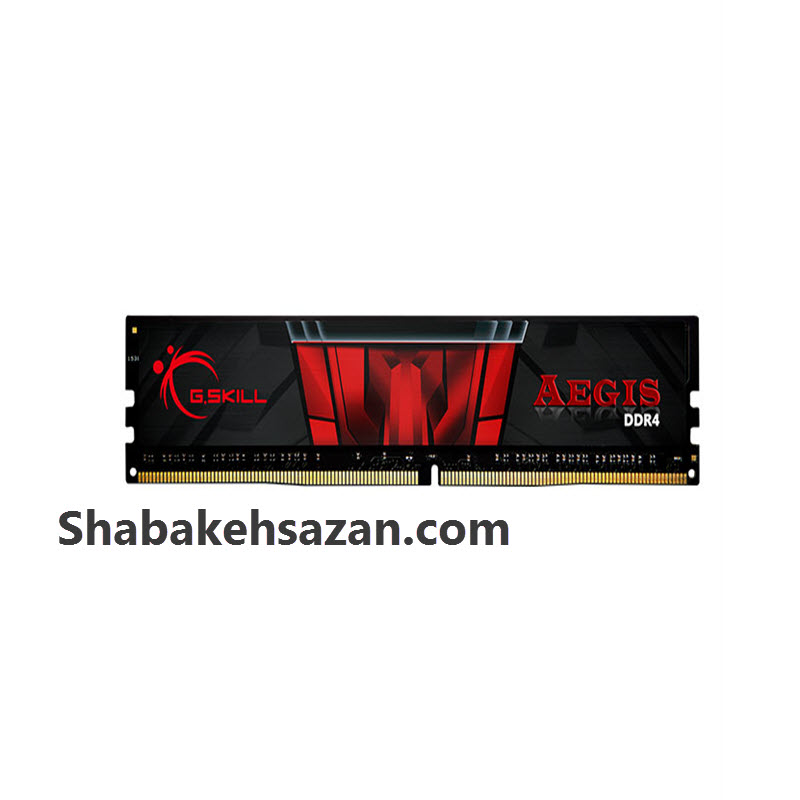 رم دسکتاپ DDR4 تک کاناله 3200 مگاهرتز CL16 جی اسکیل مدل AEGIS ظرفیت 8 گیگابایت