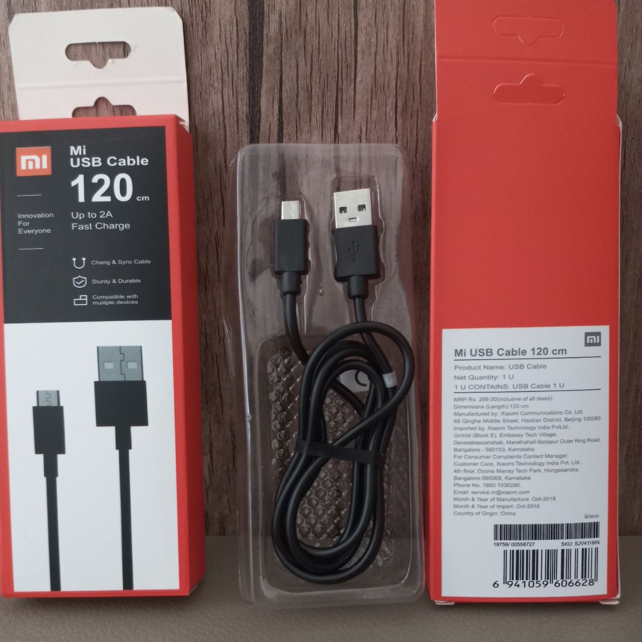 سیم شارژر. کابل شارژر  اندرویدی میکرو شیائومی. گارانتی دار   