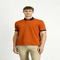 تی شرت یقه پولو نارنجی مردانه POLO YAKA به طور منظم تناسب پنبه T Kiğılı