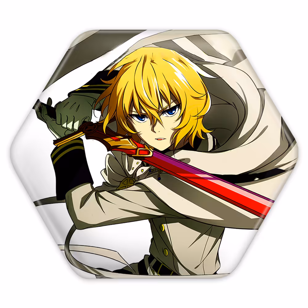 پیکسل خندالو طرح میکائیل هیاکویا انیمه اسرافیل پایانی مدل شش ضلعی کد 12652