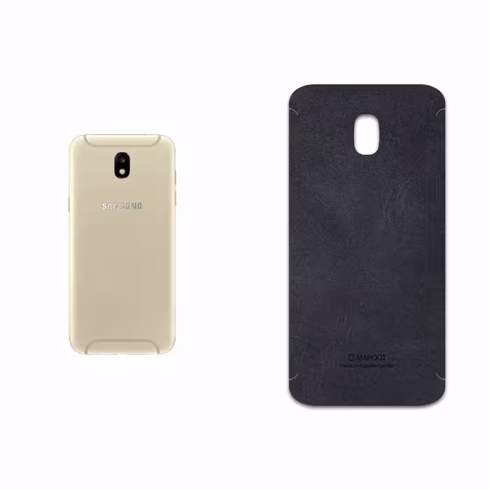 برچسب پوششی ماهوت مدل Graphite Buffalo Leather مناسب برای گوشی موبایل سامسونگ Galaxy J7 Pro