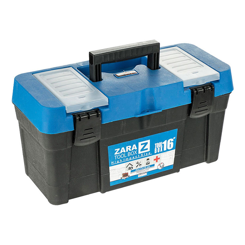 جعبه ابزار پلاستیکی زارا 16 اینچ 1 طبقه