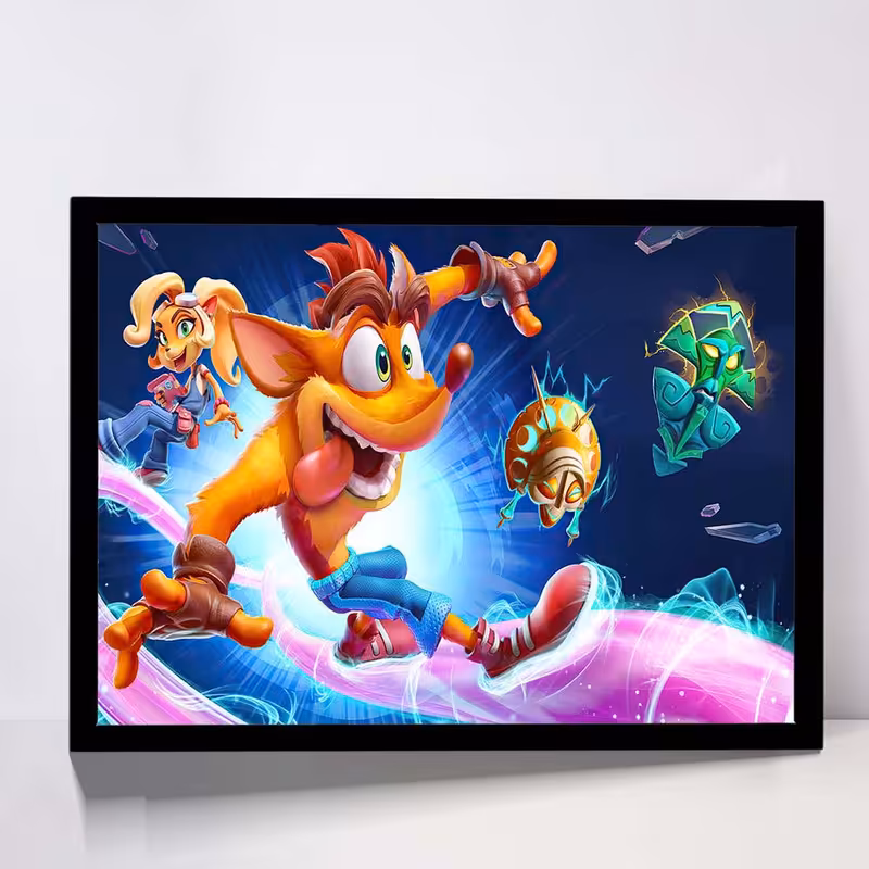 تابلو مدل crash bandicoot کد F-11040 | دنیای قاب
