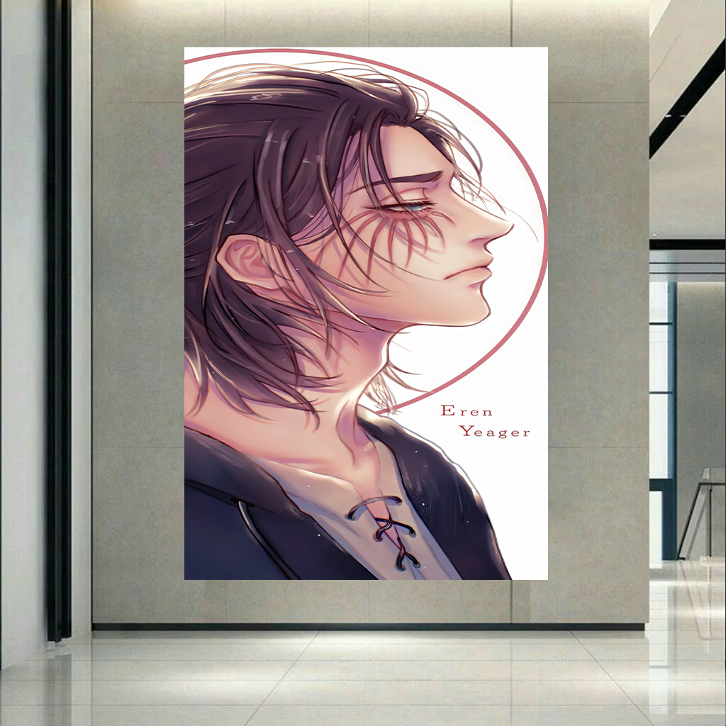 تابلو شاسی طرح انیمه مدل Attack on Titan مدل Eren Yeager کد AR1117