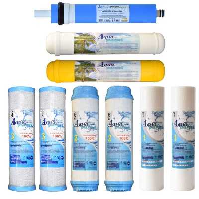 فیلتر دستگاه تصفیه آب آکوا پیورست مدل CE 9000 مجموعه 9 عددی