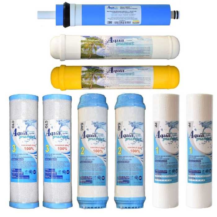 فیلتر دستگاه تصفیه آب آکوا پیورست مدل CE 9000 مجموعه 9 عددی