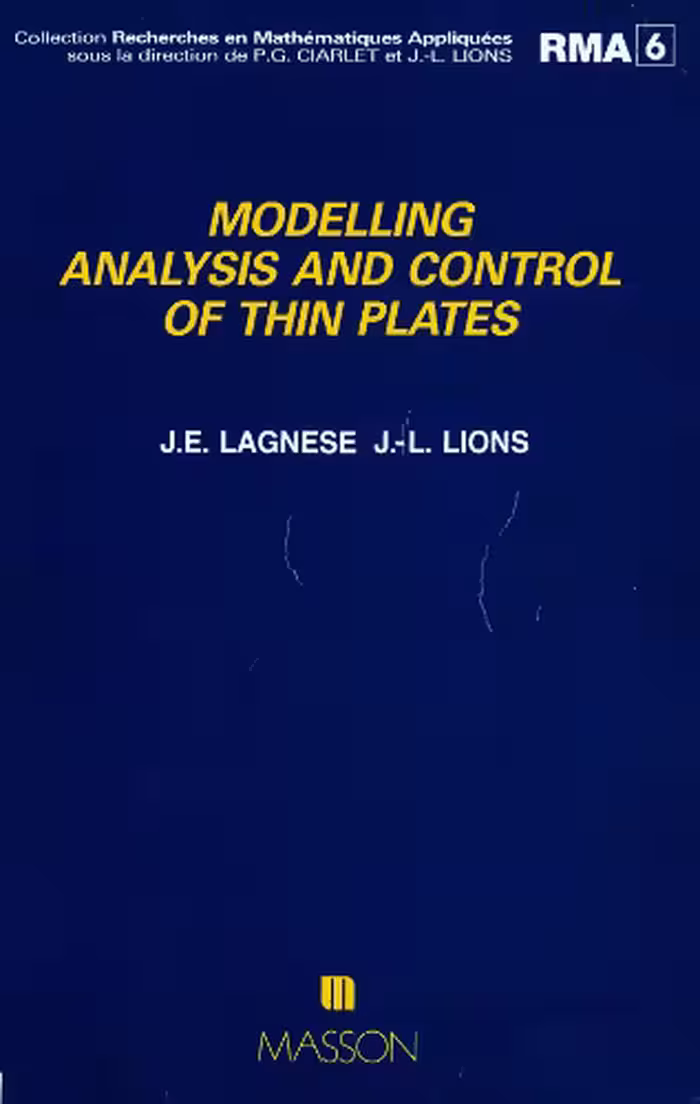 خرید و دانلود نسخه کامل کتاب Modelling Analysis and Control of Thin Plates