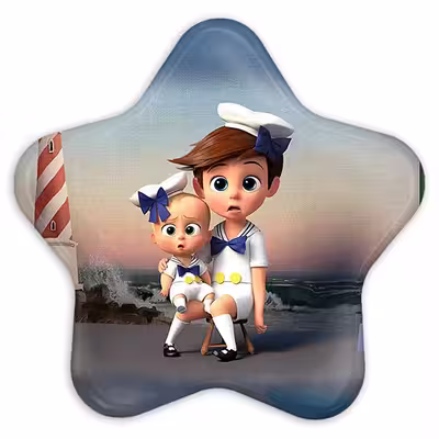 پیکسل خندالو طرح بچه رئیس Boss Baby مدل ستاره ای کد 10332