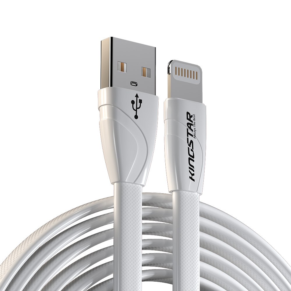 کابل تبدیل USB به لایتنینگ کینگ استارمدل k72i طول1.2مترKingstar Lightning Cable 