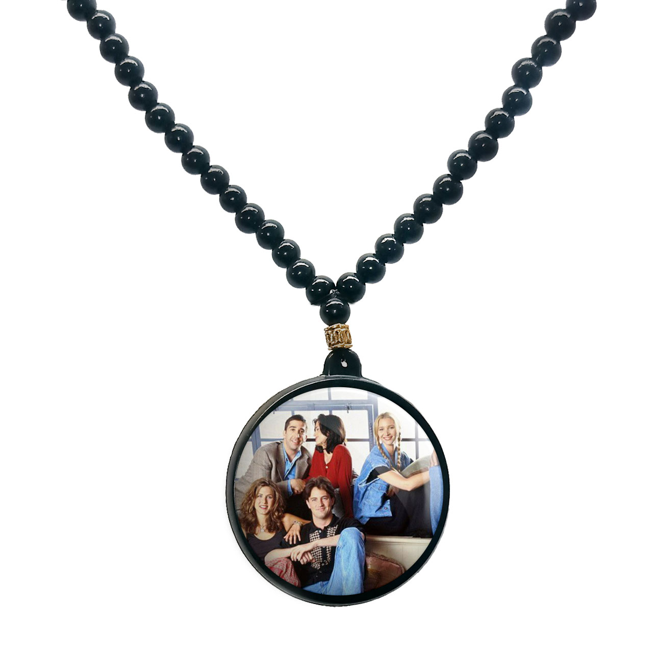 گردنبند پرمانه طرح فرندز کد pmd.18924 مدل دو طرفه