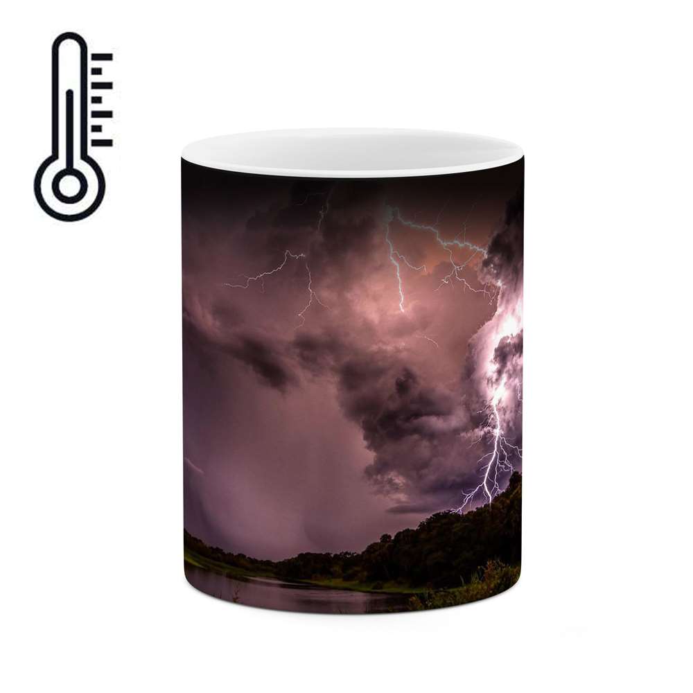 ماگ حرارتی کاکتی طرح رعد و برق مدل mgh12600