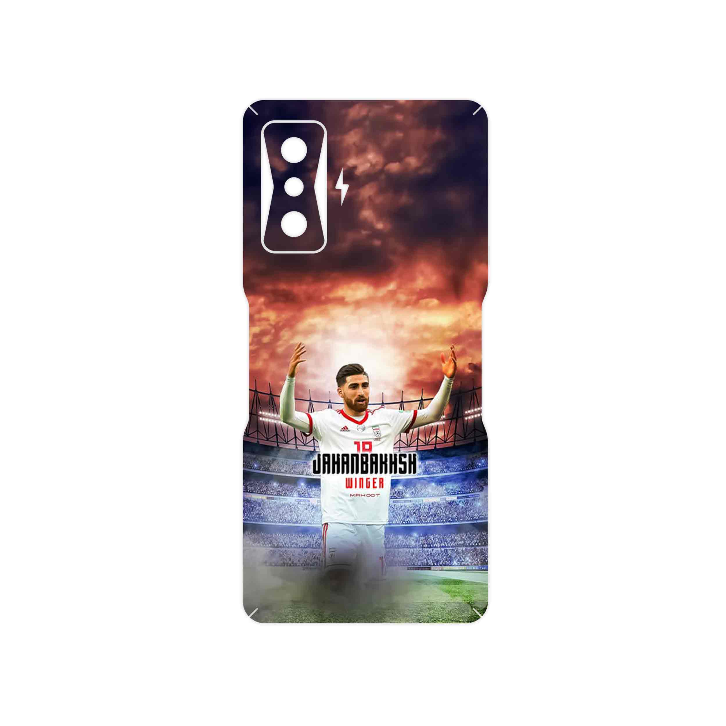 برچسب پوششی ماهوت مدل Alireza Jahanbakhsh مناسب برای گوشی موبایل شیائومی Redmi K50 Gaming