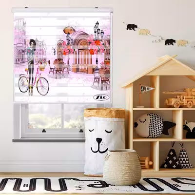 پرده زبرا زیو کد K3096 سایز 150X150 سانتی متر