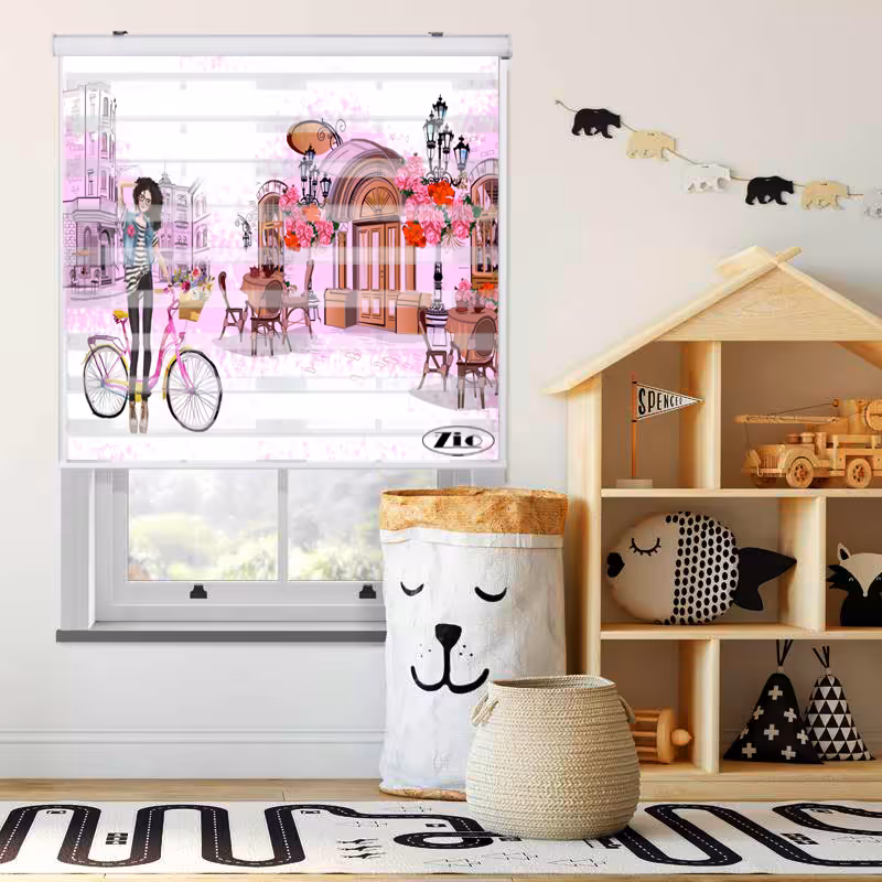 پرده زبرا زیو کد K3096 سایز 150X150 سانتی متر