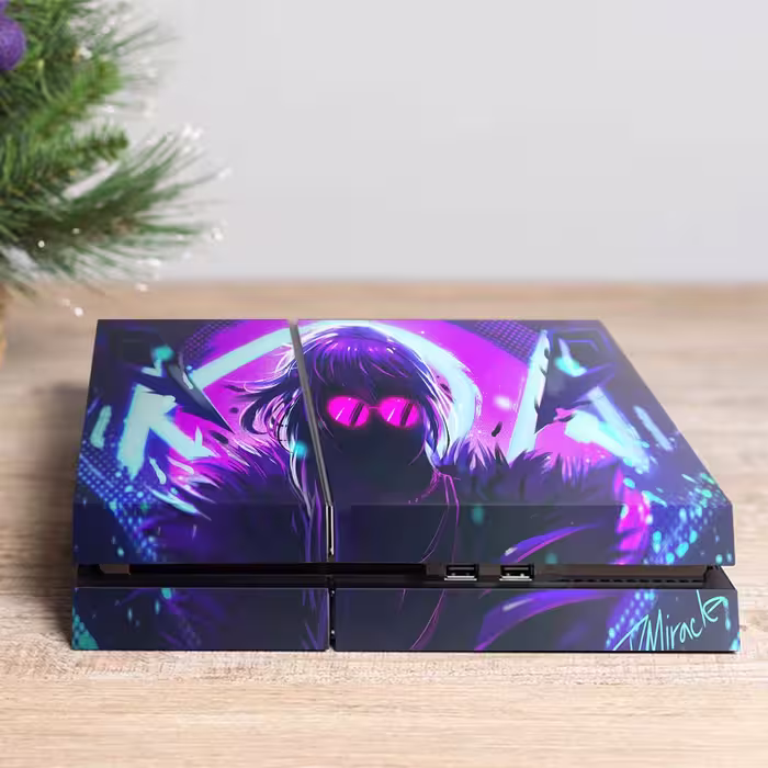 برچسب پلی استیشن ۴ مدل ps4 fat طرح evelynn league of legends کد PS-1015