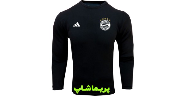 خرید تیشرت هواداری بایرن مونیخ مشکی آستین بلند
