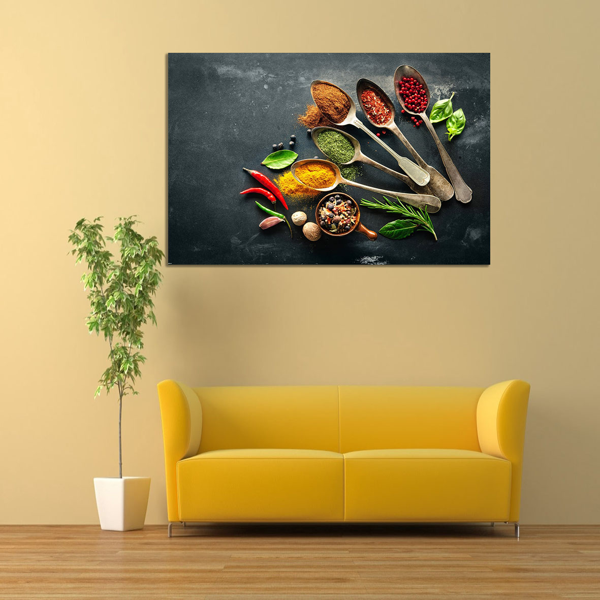 تابلو شاسی طرح چاشنی غذا مدل 138