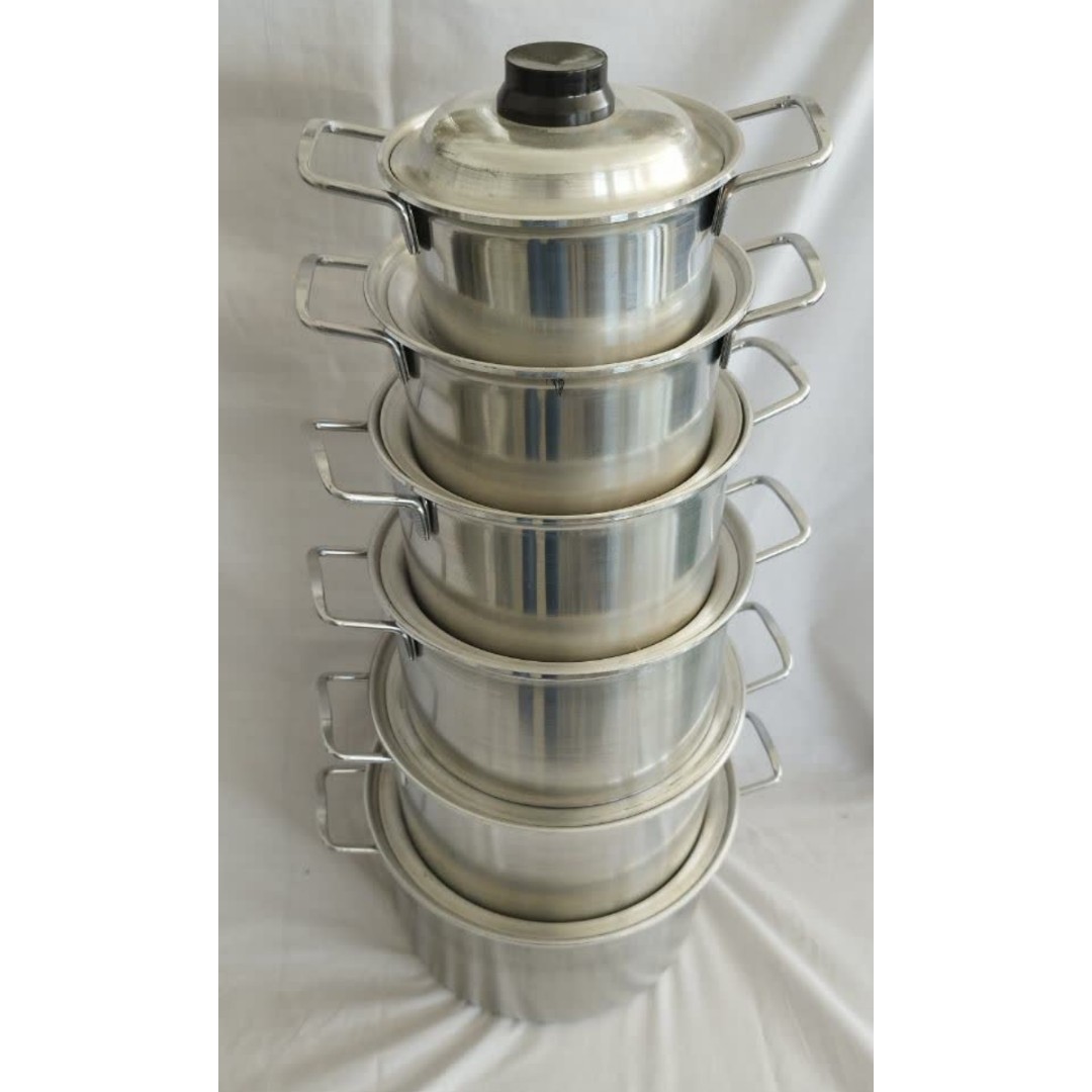 سرویس قابلمه 6 تیکه دسته دار 