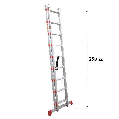  نردبان 18 پله آلوپات مدل دوطرفه کشویی 5m