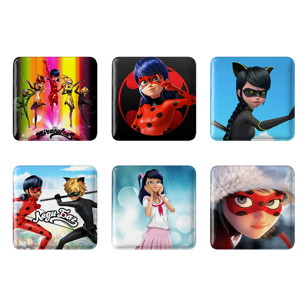 پیکسل خندالو مدل دختر کفشدوزکی کد 208B مجموعه 6 عددی