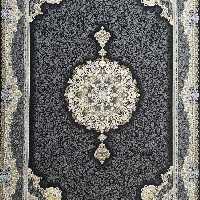 فرش پاتریس 1200شانه گل برجسته طرح ایتالیا مشکی  9متری