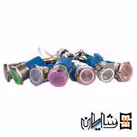 شستی لحظه ای 220vAC/24vDC سایز 22 میلیمتر JBH|جی بی اچ