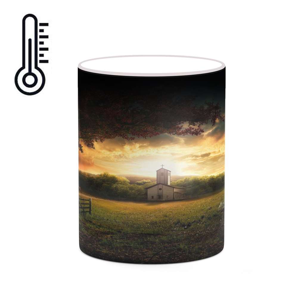 ماگ حرارتی کاکتی طرح نقاشی کارتونی مدل mgh18803