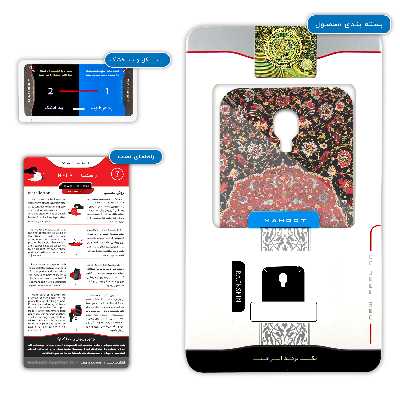 برچسب پوششی ماهوت مدل Persian-Carpet-Red مناسب برای گوشی موبایل سامسونگ Galaxy S4 mini