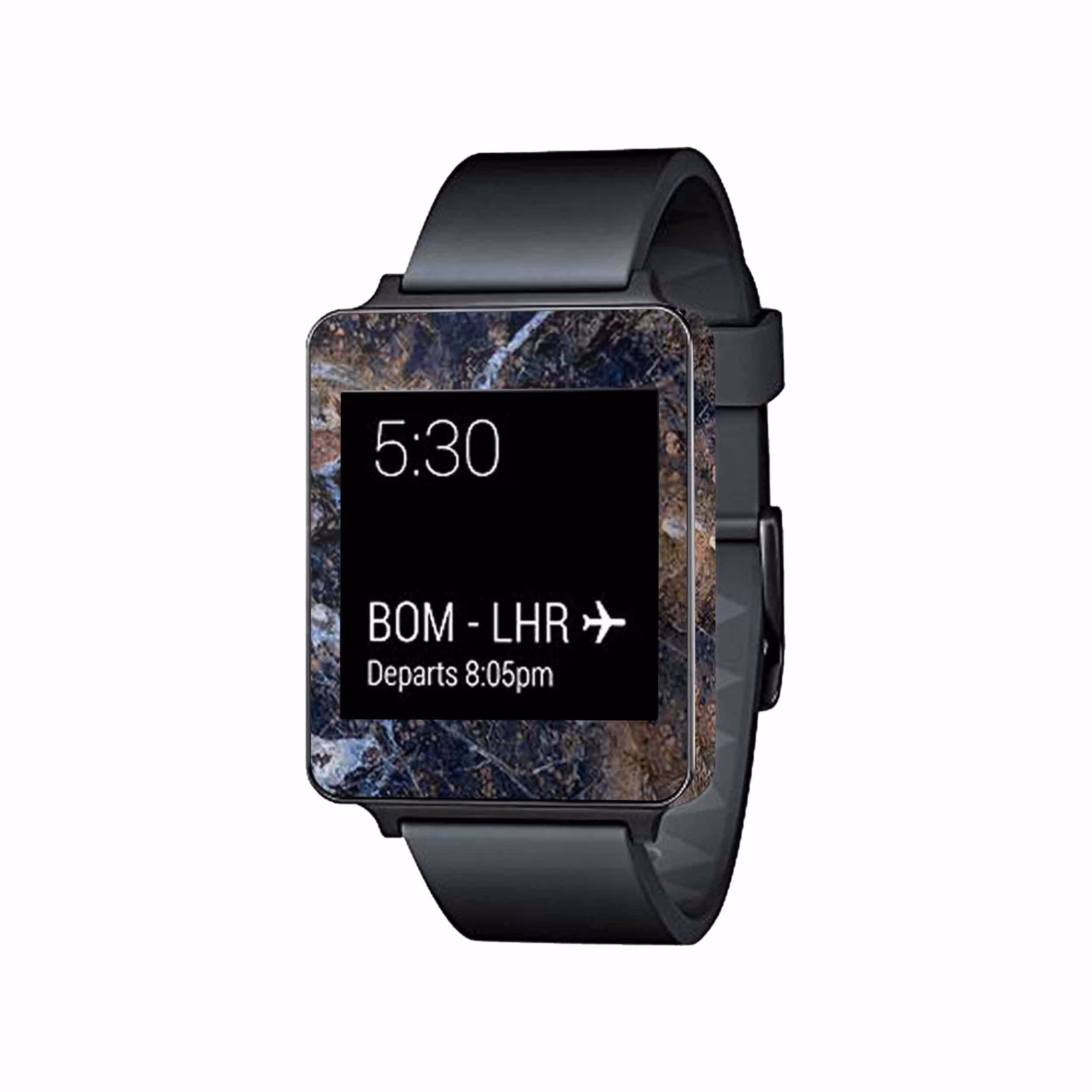 برچسب ماهوت طرح Earth White Marble مناسب برای ساعت هوشمند ال جی G Watch