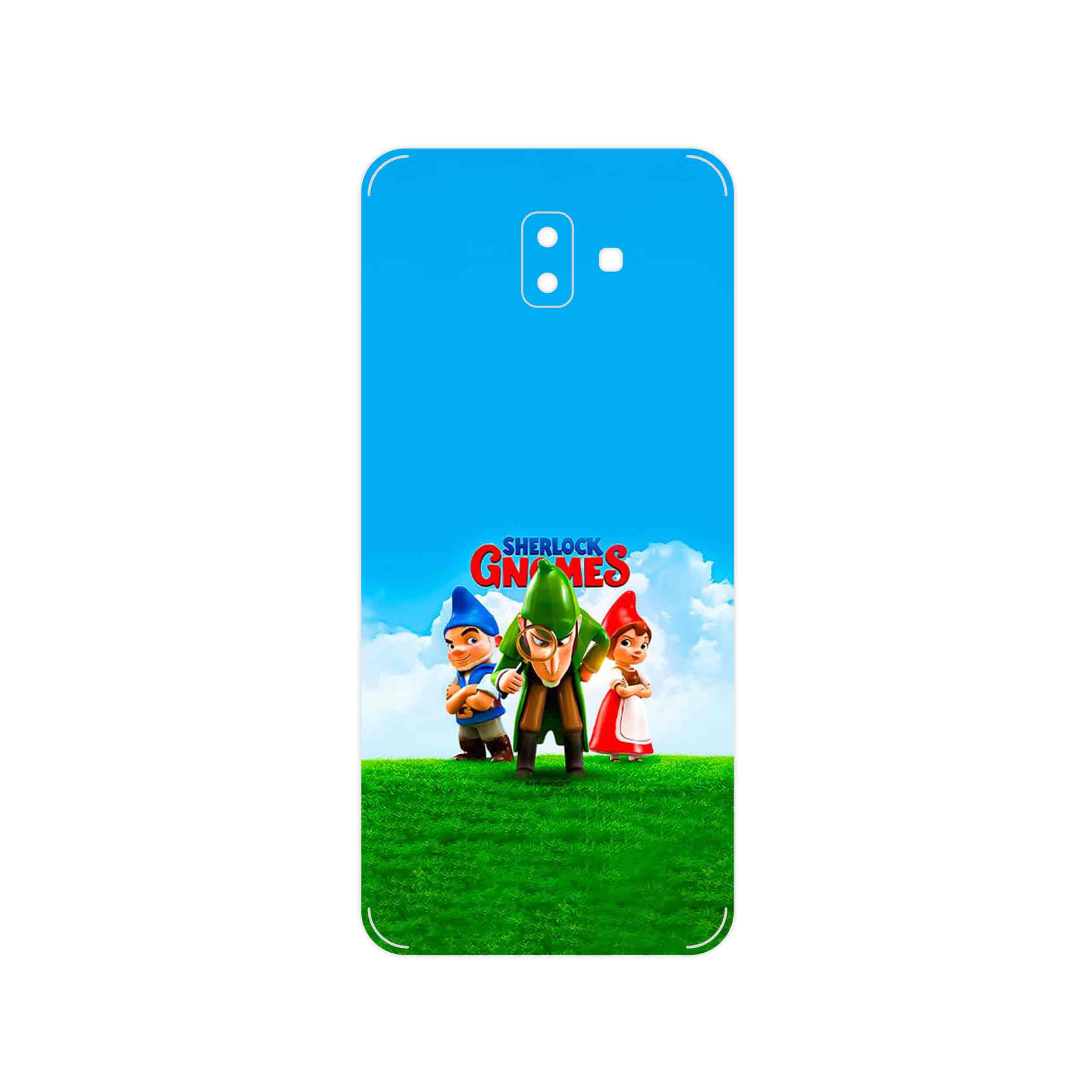 برچسب پوششی ماهوت مدل Sherlock Gnomes مناسب برای گوشی موبایل سامسونگ Galaxy J6 Plus