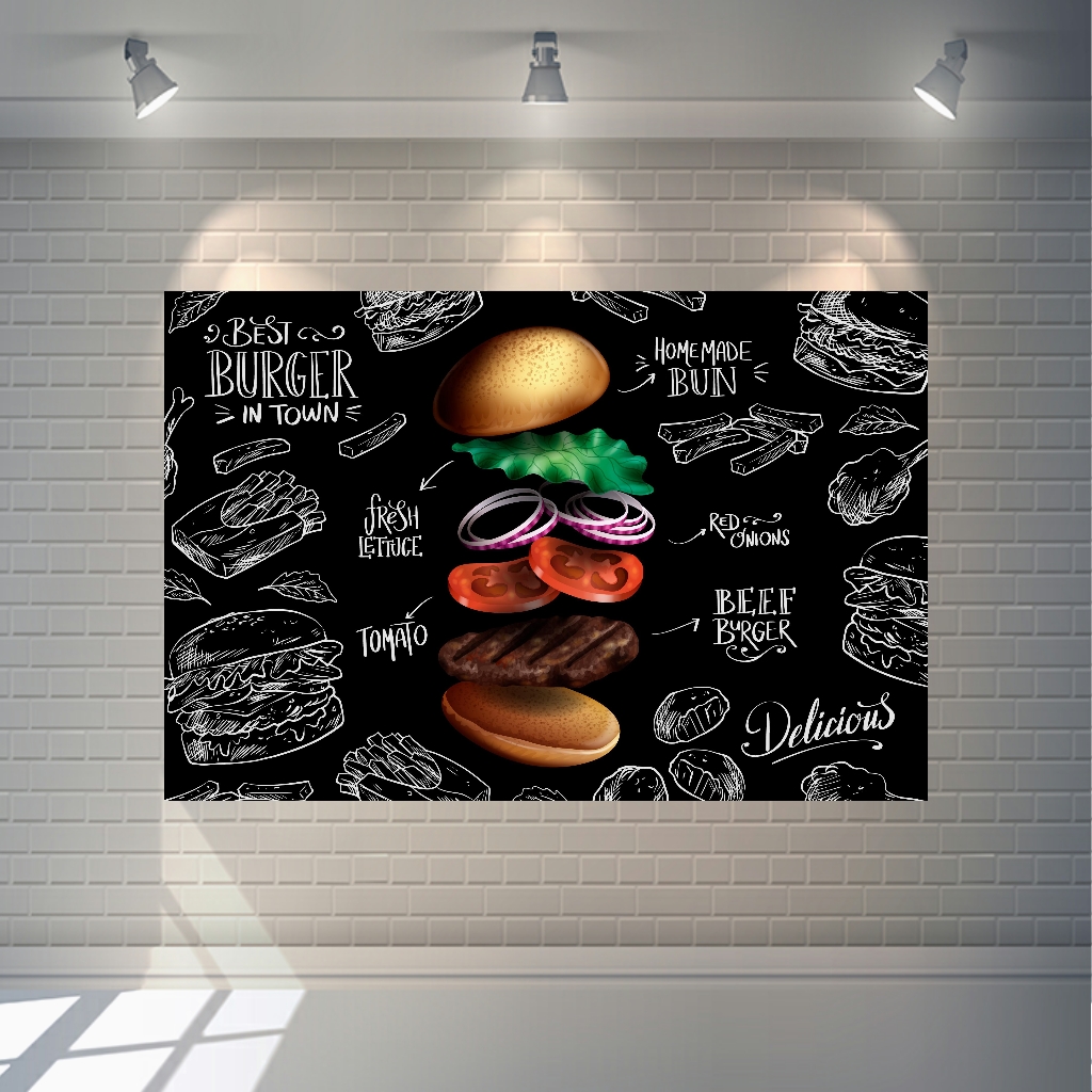 تابلو بوم طرح همبرگر مدل SDB8806