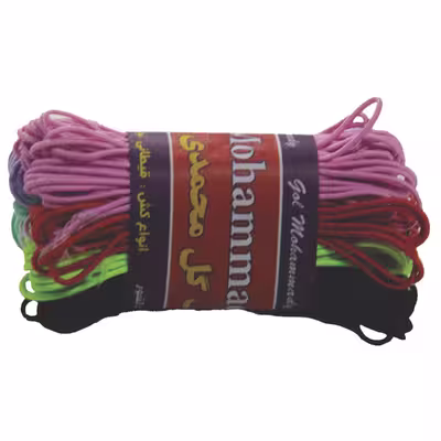 کش قیطان گل محمدی کد 01 طول 50 متر بسته 10 عددی