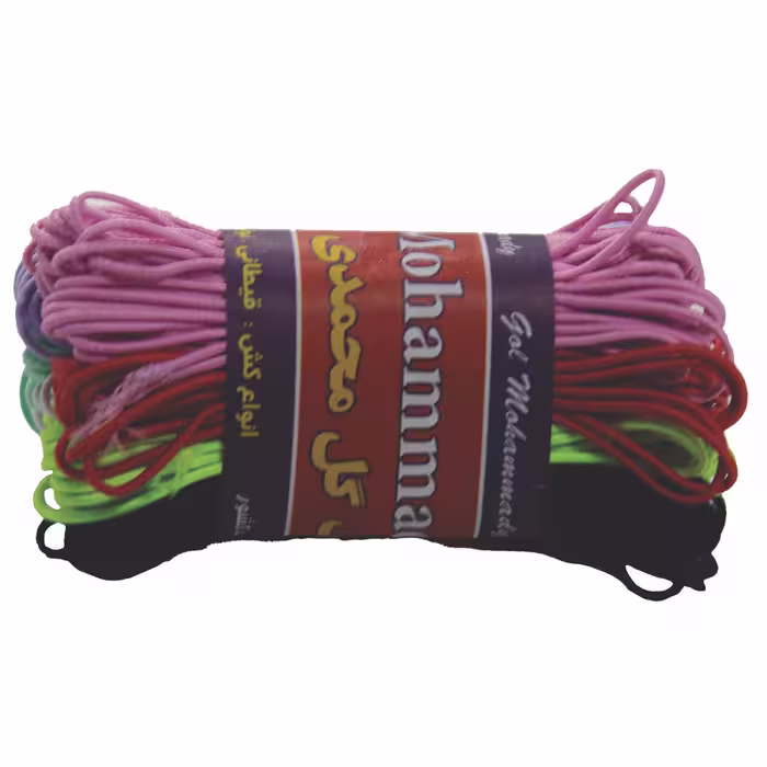 کش قیطان گل محمدی کد 01 طول 50 متر بسته 10 عددی