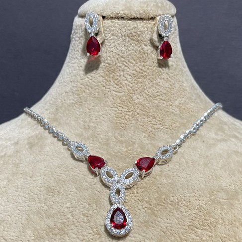 نیم ست نقره 925 زنانه مدل 30723 وزن 12 گرم