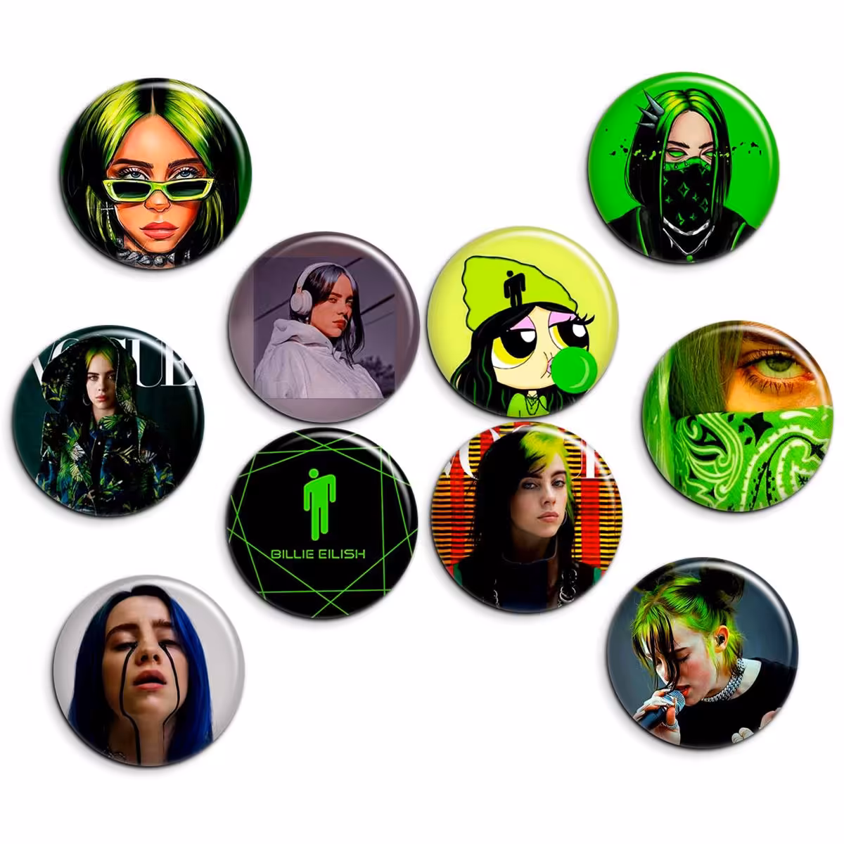 پیکسل پرمانه طرح بیلی آیلیش کد pmg.6122 مجموعه 10 عددی