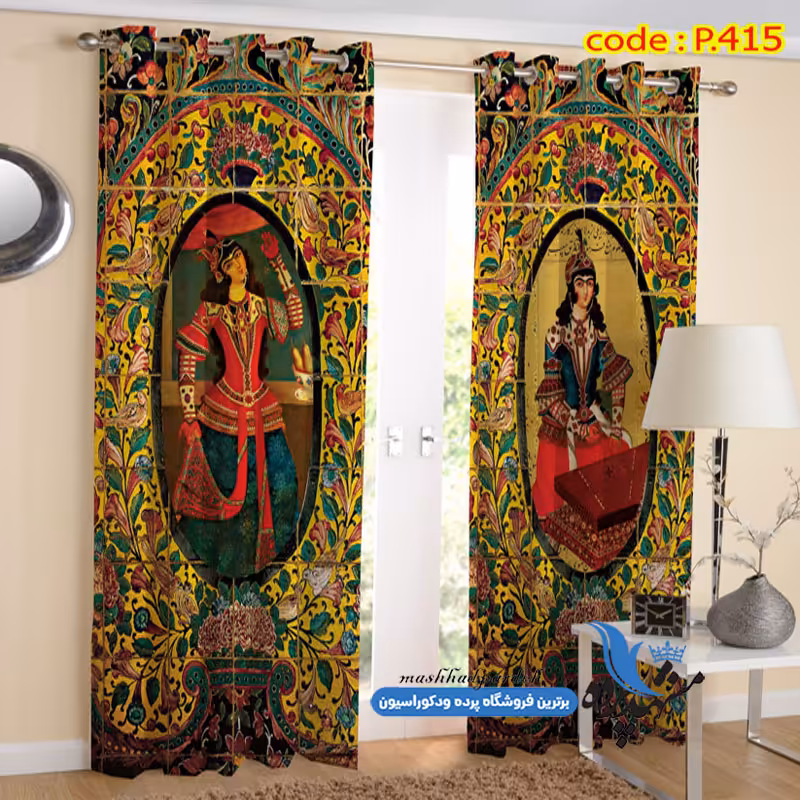 پرده پانچ طرح کلاسیک کد p-415