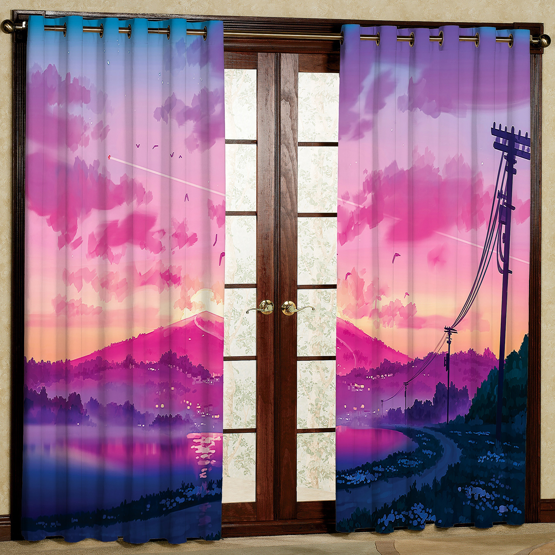  پرده مدل هازان چاپی طرح رویایی سایز 280x140 سانتی متر