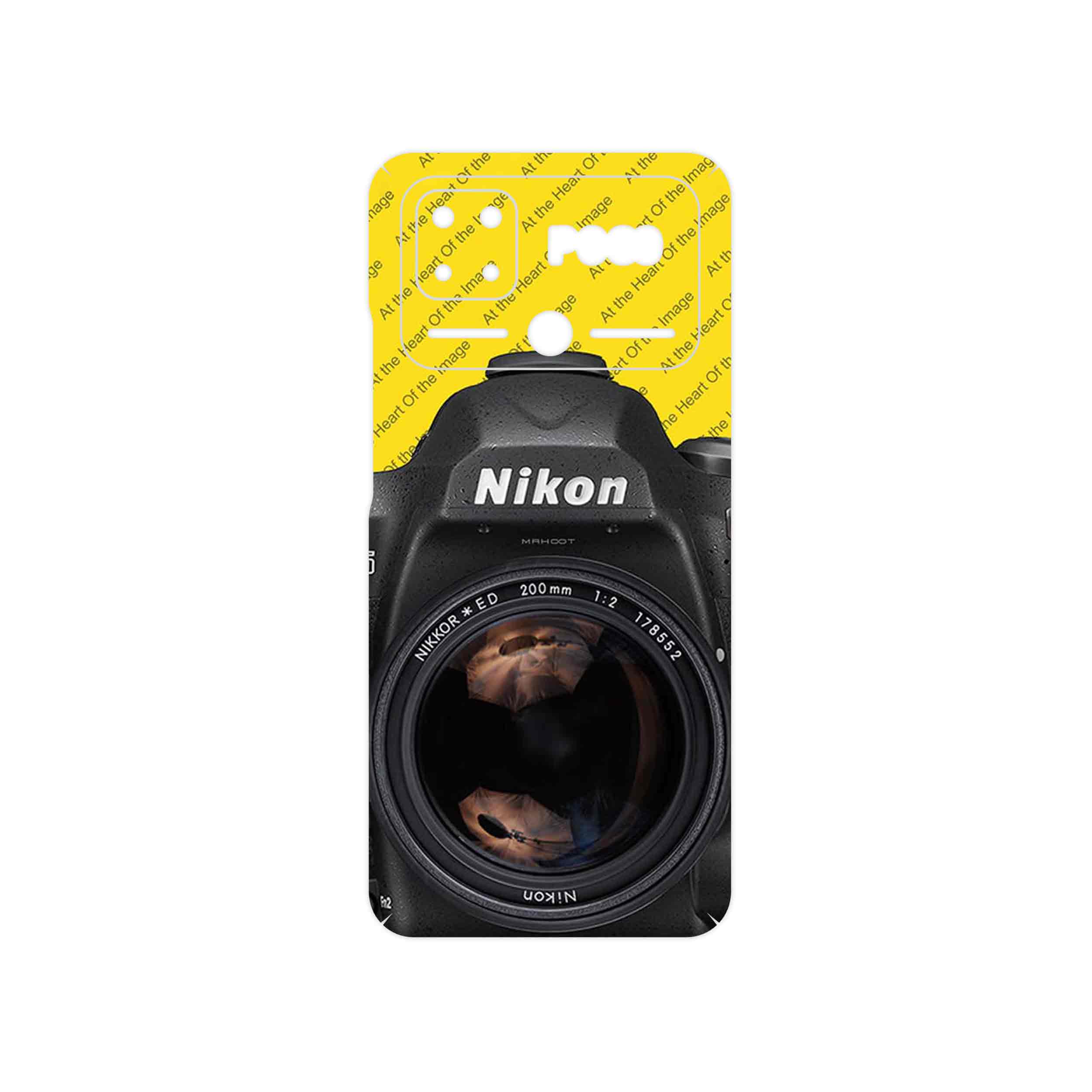 برچسب پوششی ماهوت مدل Nikon_Logo مناسب برای گوشی موبایل شیائومی Poco C40