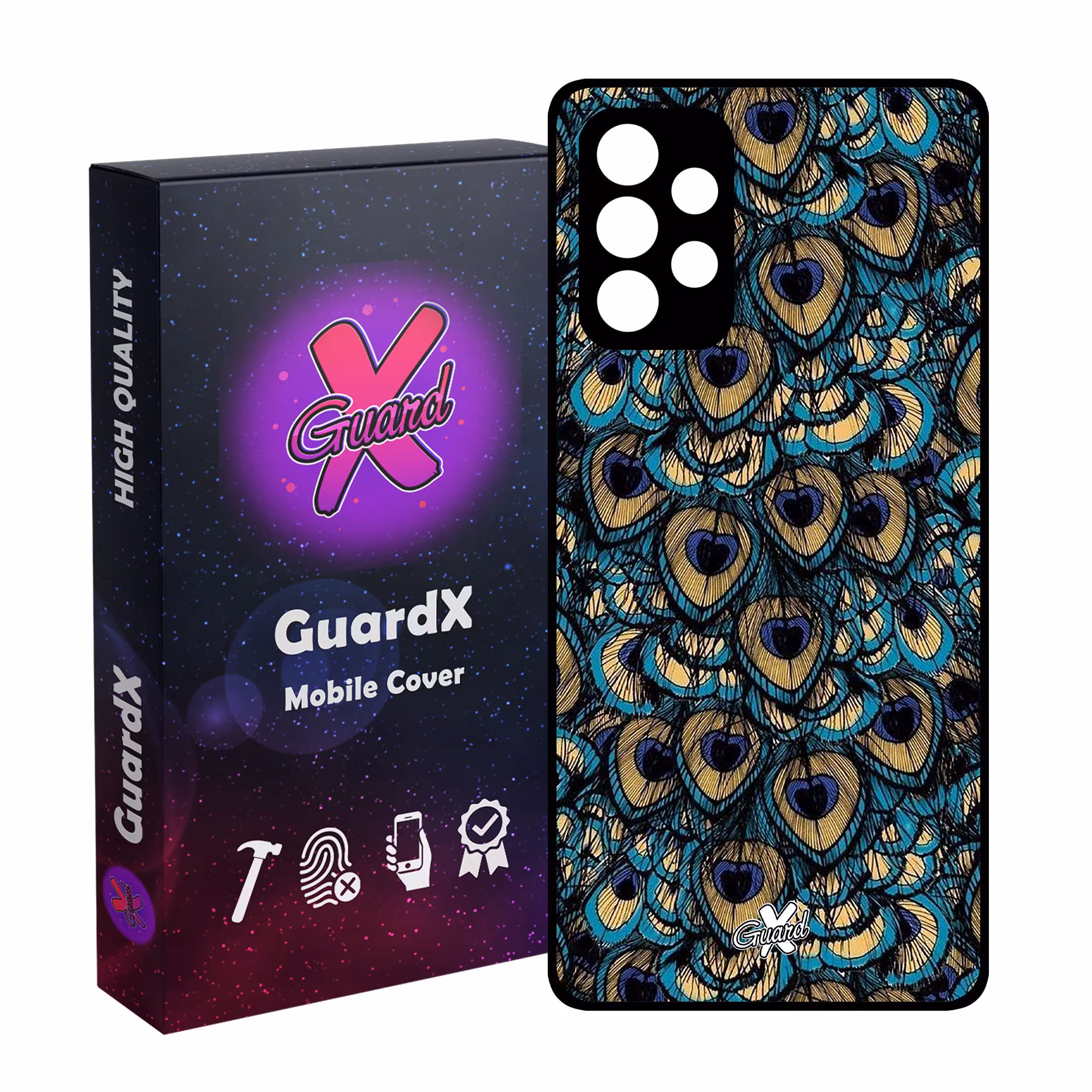 کاور گارد ایکس طرح Peacock مدل Glass10092 مناسب برای گوشی موبایل سامسونگ Galaxy A32 5G