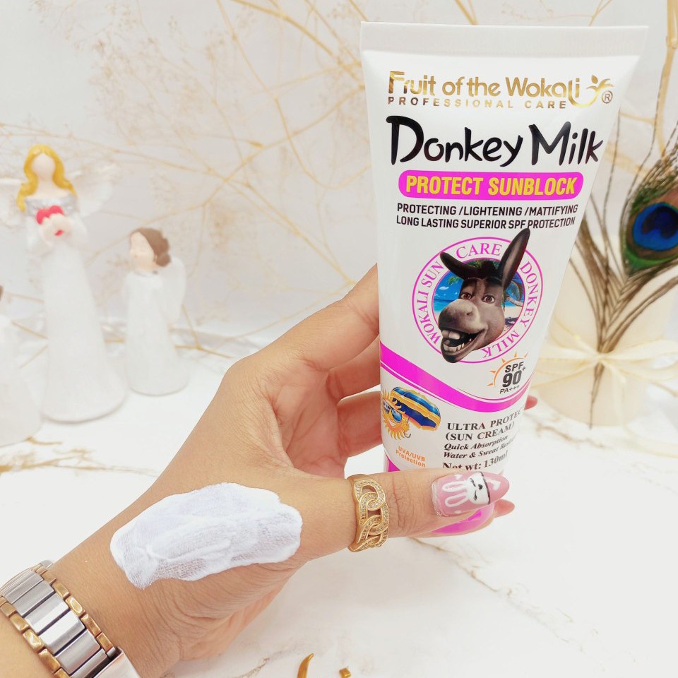 کرم ضدآفتاب روشن کننده و مات کننده شیر الاغ SPF90 وکالی Wokali اصل