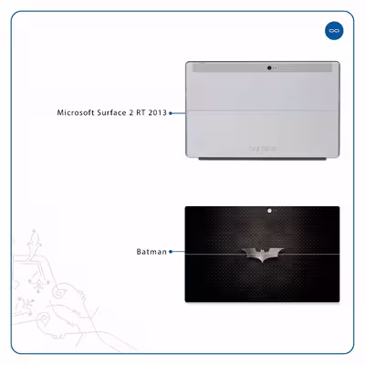 برچسب پوششی ماهوت مدل Batman مناسب برای تبلت مایکروسافت Surface 2 RT 2013