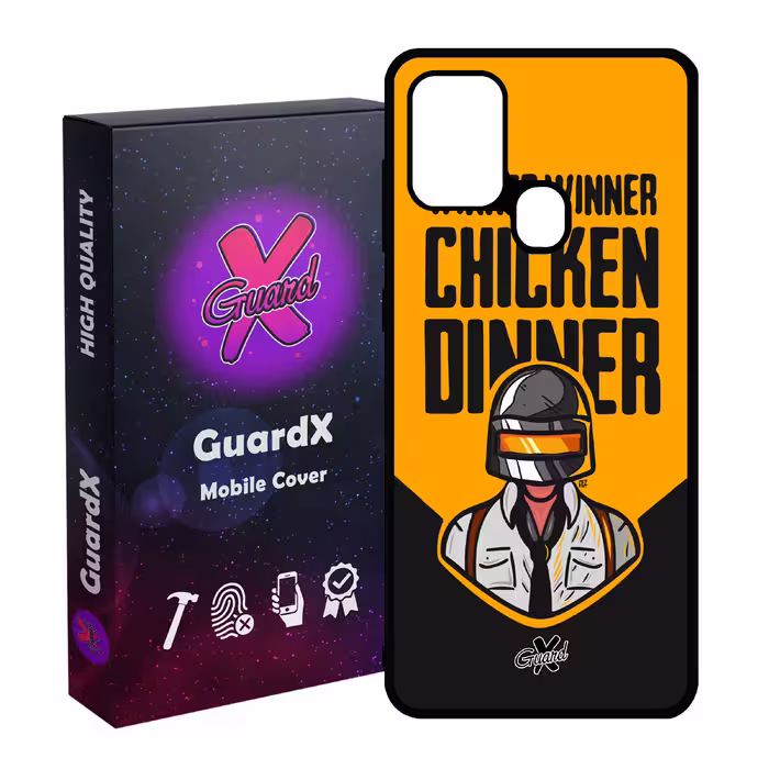 کاور گارد ایکس طرح Pubg مدل Glass10182 مناسب برای گوشی موبایل سامسونگ Galaxy A21s