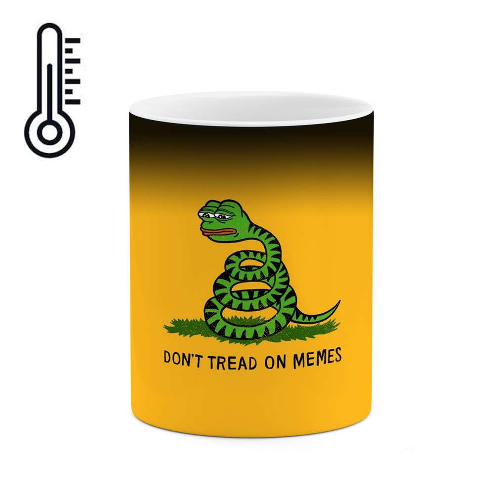 ماگ حرارتی طرح Pepe the frog استیکر مدل mgph12562