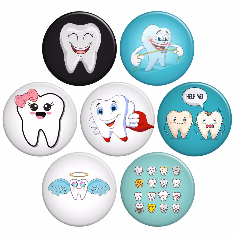 پیکسل گالری باجو طرح دندان و دندانپزشکی کد 83 مجموعه 7 عددی