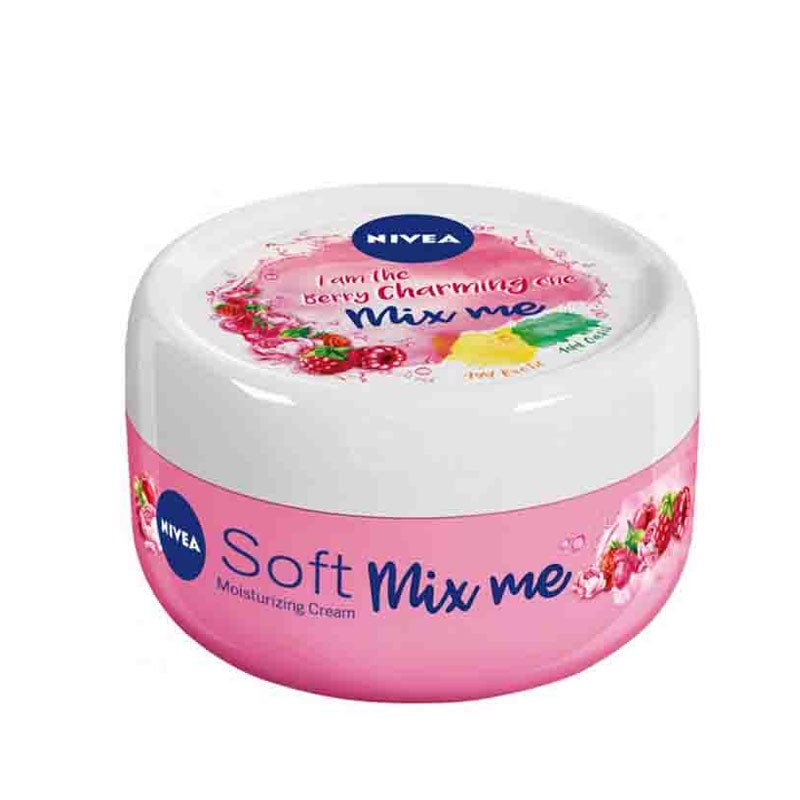 کرم مرطوب کننده دست و صورت مدل Soft Mix It Berry نیوا 100 میل