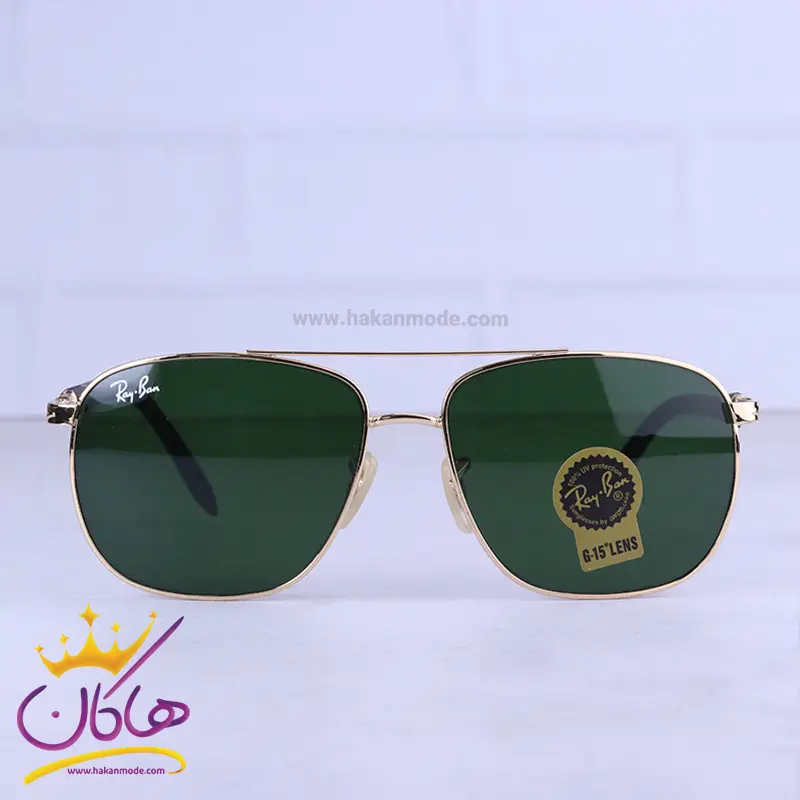 عینک آفتابی ری بن مردانه طلایی خلبانی RB 5701/2