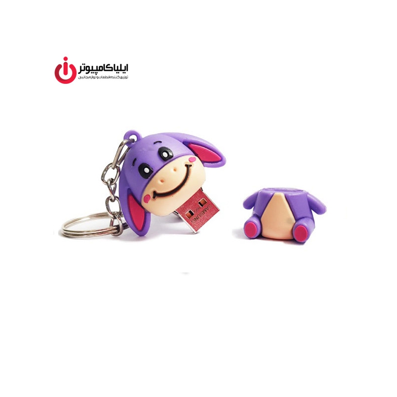 فلش مموری عروسکی کینگ فست مدل dy-10 طرح الاغ ظرفیت 32 گیگابایت