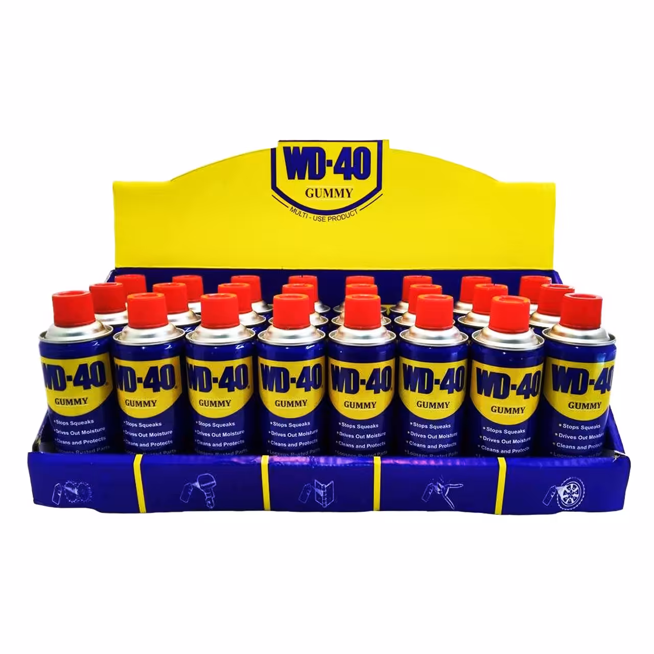 اسپری روان کننده گامی مدل WD-40حجم 400 میلی لیتر مجموعه 24 عددی